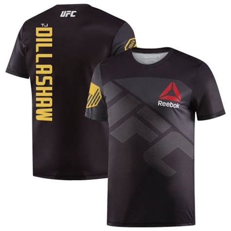 TJ Dillashaw UFC Reebok Champion Walkout Jersey .